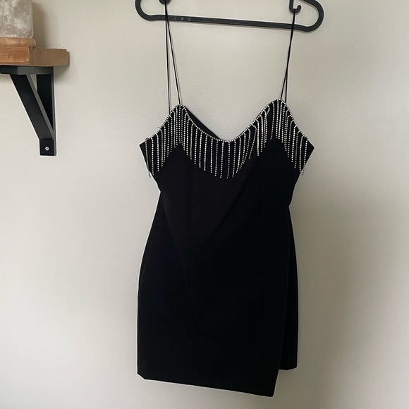 Zara Rhinestone Fringe mini dress - Picture 2 of 6